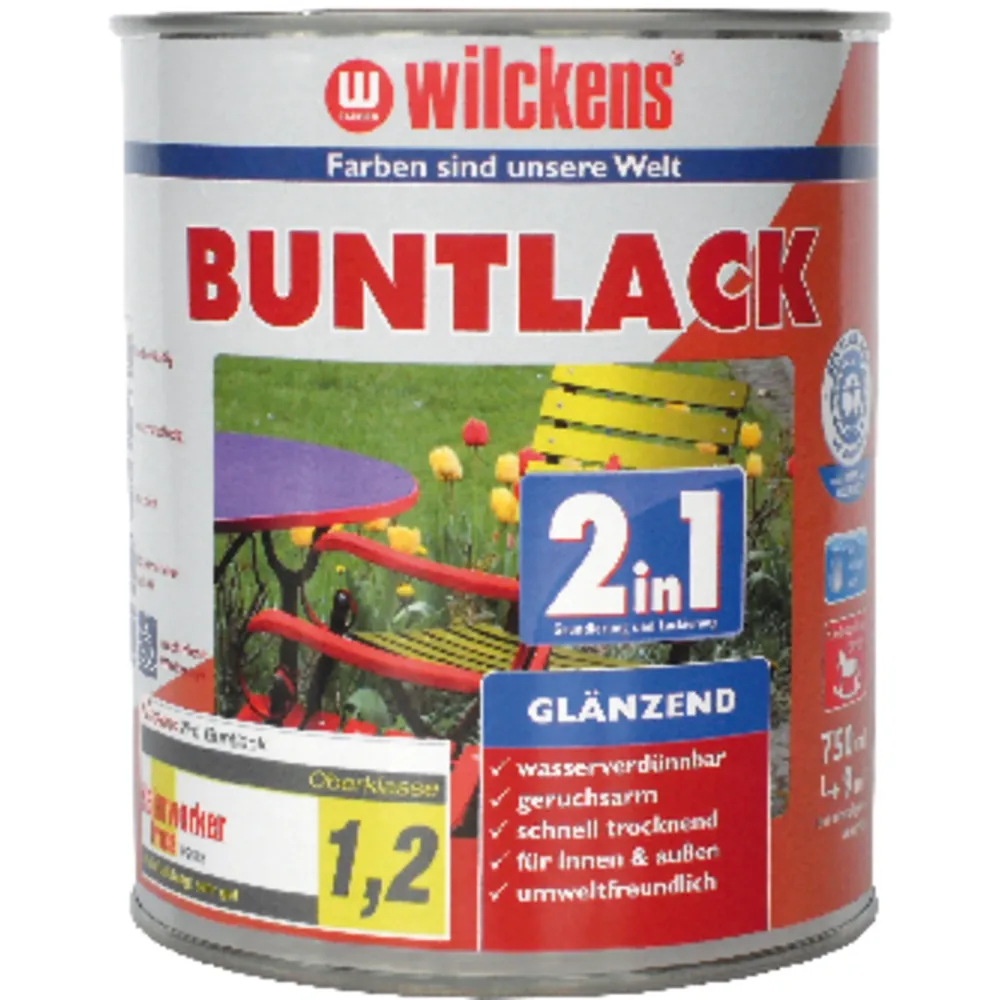 wilckens Buntlack 2in1, 750ml seidenmatt, RAL7016 Produktbild img2 L
