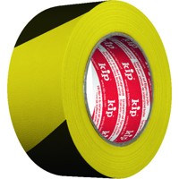 Produktbild von kip® - 3824-90 Gewebe-Warnband gelb/schwarz, 48mm x 33m