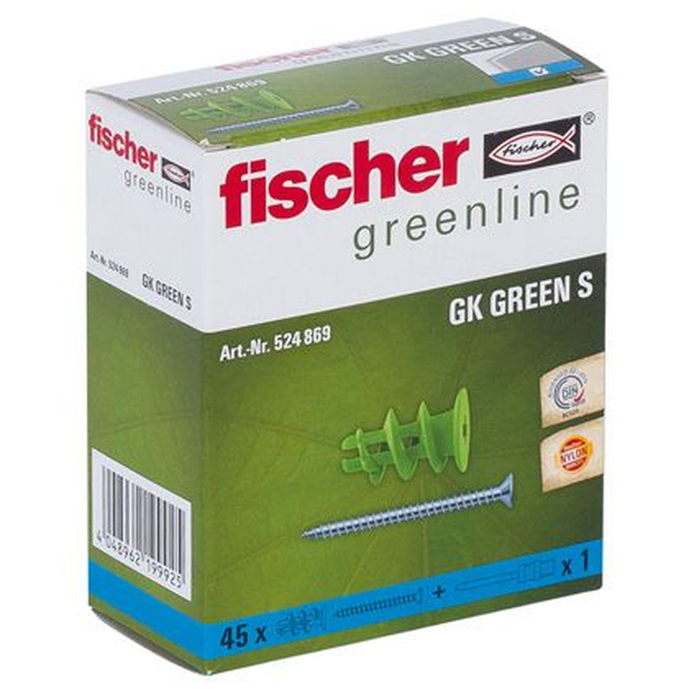 fischer Gipskartondübel Schraube, verzinkt GK GREEN S Produktbild img6 L