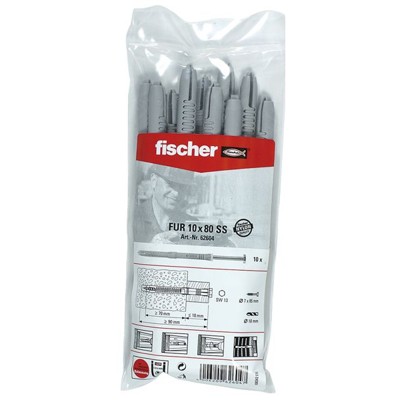 Produktbild von fischer - Langschaftdübel FUR SS, galv. verzinkt 10x80 B (10)