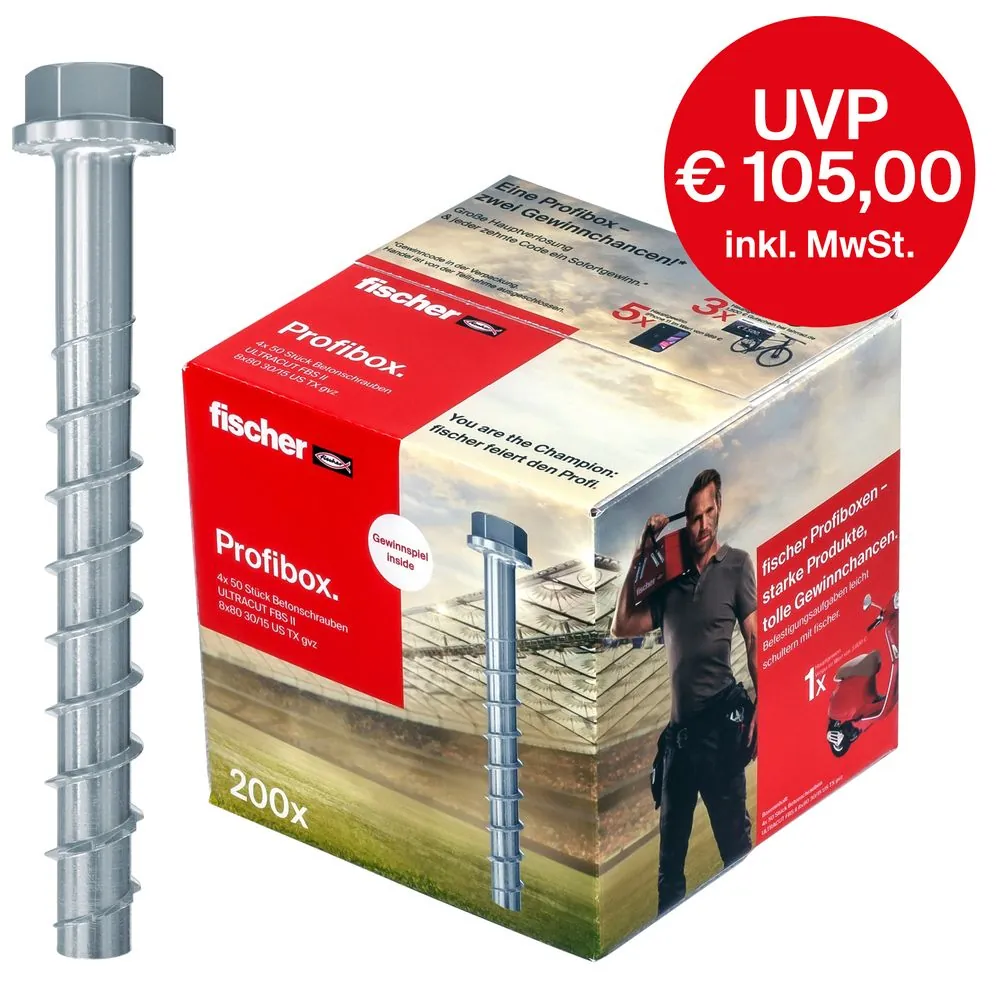fischer Betonschraube ULTRACUT FBS II Produktbild img1 L