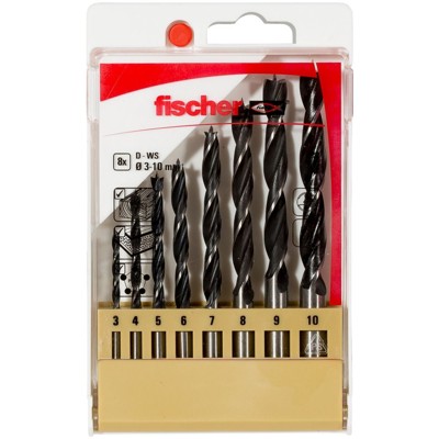 Produktbild von fischer - Holzspiralbohrer D-WS Set 3 - 10 mm