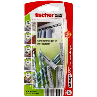 Produktbild von fischer - M-Set Gardinenstangen K