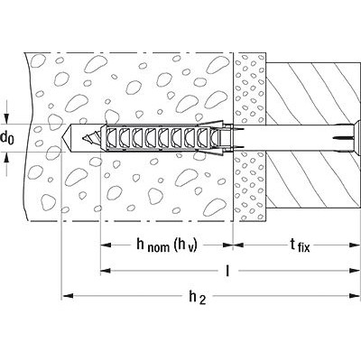 Produktbild von fischer - Langschaftdübel SXS Z, galv. verzinkt 8x150 Z E