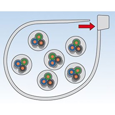 Produktbild von fischer - Kabelbinder BN 4,8x280 transparent