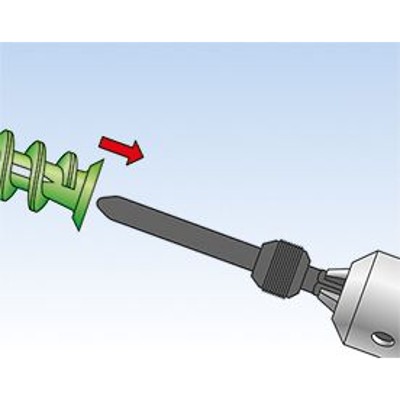 Produktbild von fischer - Gipskartondübel Schraube, verzinkt GK GREEN S