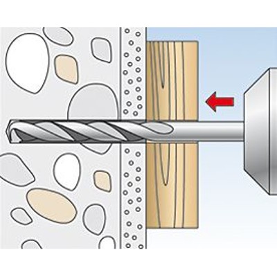 Produktbild von fischer - Nageldübel N-Pilzkopf, Edelstahl A2 6x40/7 P A2 (50)