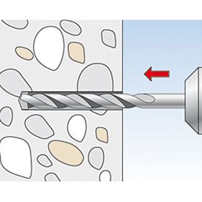 Produktbild von fischer - Universal-Nylondübel UX-R-S, mit Schraube, verzinkt 6x35 R S/20