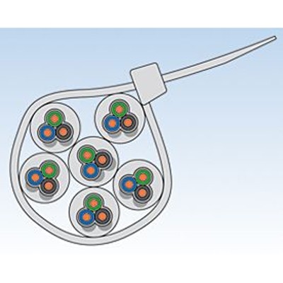 Produktbild von fischer - Kabelbinder BN 4,8x280 transparent