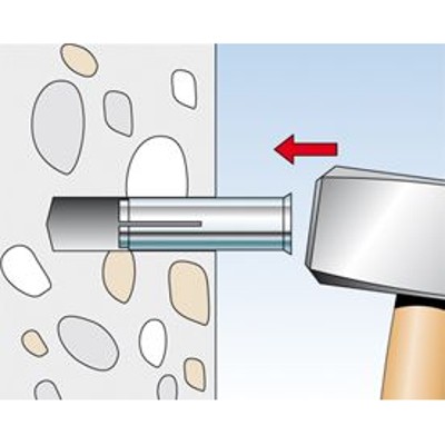 Produktbild von fischer - Einschlaganker Stahl verzinkt EA II M10x30