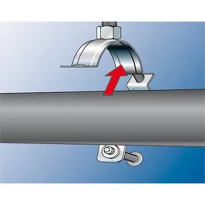 Produktbild von fischer - Rohrschelle Stahl verzinkt FRS-N 38-43 M8/M10