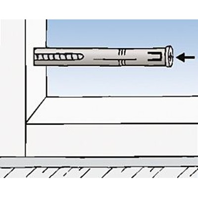 Produktbild von fischer - Fensterrahmendübel mit Senkkopfschraube F 10 S 165