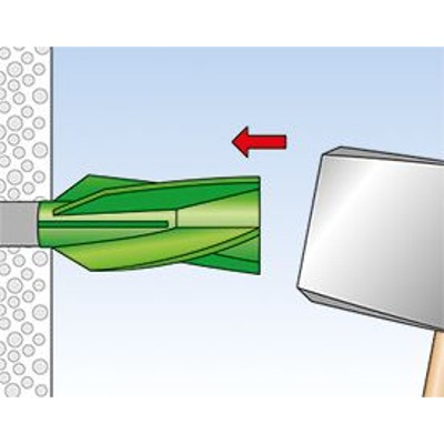 Produktbild von fischer - Gasbetondübel GB GREEN 8