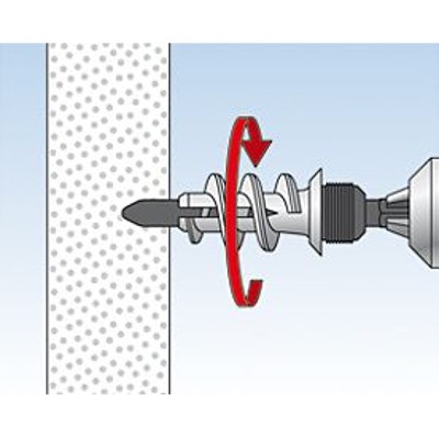 Produktbild von fischer - Gipskartondübel Winkelhaken, verzinkt GK WH K SB-Karte