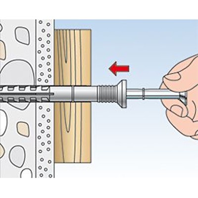 Produktbild von fischer - Nageldübel N-Pilzkopf, Edelstahl A2 6x40/7 P A2 (50)