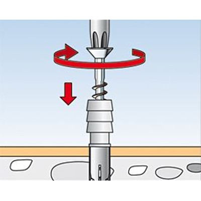 Produktbild von fischer - Türstopper TS - Dübel-Schraube-Kugel Sortiment