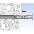 Produktbild von fischer - Universal-Nylondübel UX-R-S, mit Schraube, verzinkt 6x35 R S/20