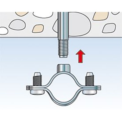 Produktbild von fischer - Schraubabstandsschelle Metall AM 20