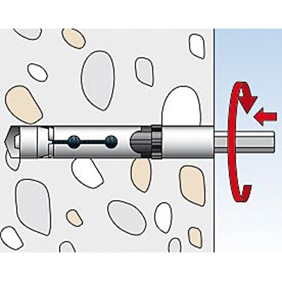 Produktbild von fischer - Innengewindeanker FH II-I, verzinkt 15/M12 I