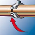 Produktbild von fischer - Massivrohrschelle Stahl verzinkt mit Schalldämmeinlage FRSM 1/2" M10/