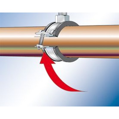 Produktbild von fischer - Rohrschelle Stahl verzinkt FRS-Plus 4" E