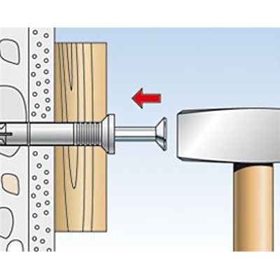 Produktbild von fischer - Nageldübel N-Pilzkopf, Edelstahl A2 6x40/7 P A2 (50)