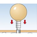 Produktbild von fischer - Türstopper TS - Dübel-Schraube-Kugel Sortiment