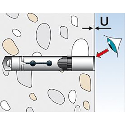 Produktbild von fischer - Innengewindeanker FH II-I, verzinkt 15/M12 I