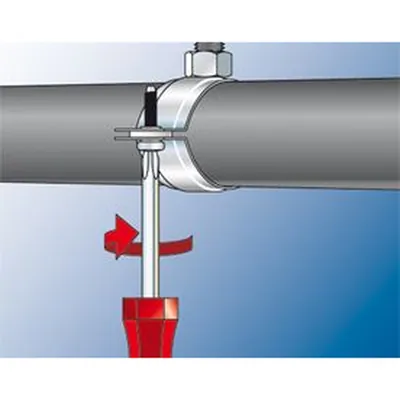 Produktbild von fischer - Rohrschelle Stahl verzinkt FRS-N 38-43 M8/M10
