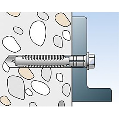 Produktbild von fischer - Langschaftdübel FUR SS, Edelstahl A4 10x160