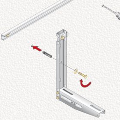 Produktbild von fischer - Klimagerätebefestiger KLIMA KLIK EASY 400/420/380