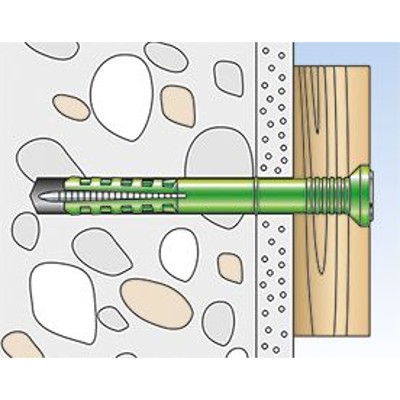 Produktbild von fischer - Nageldübel GREEN, N-Senkkopf, galv. verzinkt 8x80/40 S (45)