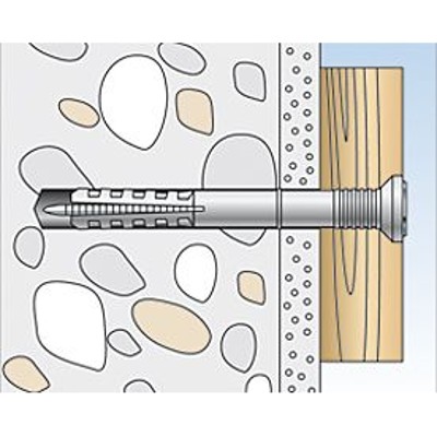 Produktbild von fischer - Nageldübel N-Pilzkopf, Edelstahl A2 6x40/7 P A2 (50)