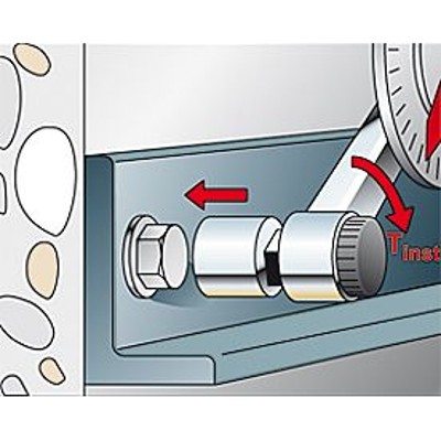 Produktbild von fischer - Schwerlast-Innengewindeanker mit Schraube, galv. verzinkt TA M10 S/20