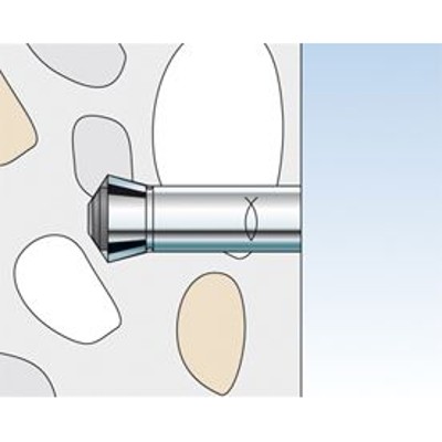 Produktbild von fischer - Zykon-Einschlaganker FZEA II, Stahl galvanisch verzinkt 10x40 M 8