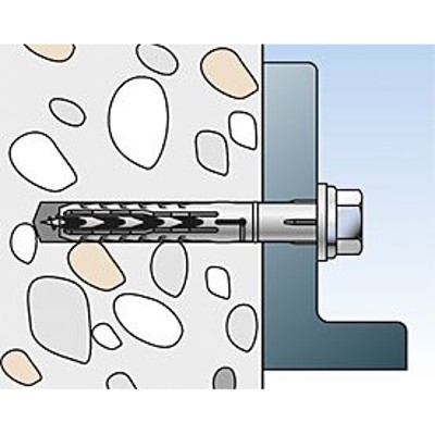 Produktbild von fischer - Langschaftdübel SXR Winkelhaken, galv. verzinkt 10x100 WH K (2)