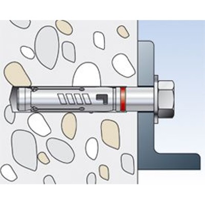 Produktbild von fischer - Schwerlast-Durchsteckanker, galv. verzinkt TA M10 T/25 S