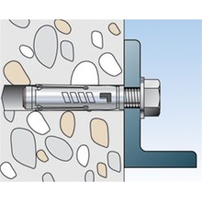 Produktbild von fischer - Schwerlast-Innengewindeanker mit Schraube, galv. verzinkt TA M10 S/20