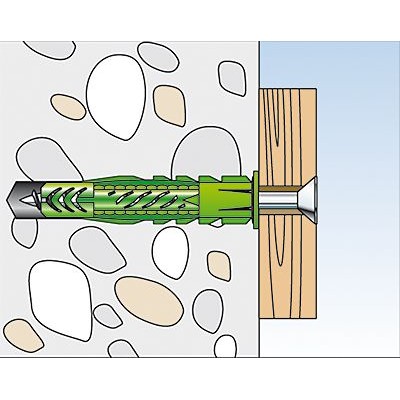 Produktbild von fischer - Universal-Nylondübel - R, mit Rand UX GREEN 6x35 R K