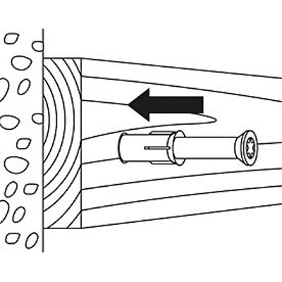 Produktbild von fischer - Langschaftdübel SXR T, galv. verzinkt 10x80 T