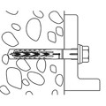 Produktbild von fischer - Langschaftdübel SXR T, galv. verzinkt 10x80 T