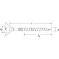 Produktbild von fischer - MDF-Plattenschraube, Senkkopf, gelb verzinkt, TG, TX 3,5x50