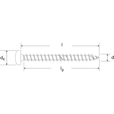 Produktbild von fischer - Spanplattenschraube Power-Fast,Halbrundkopf, Edelstahl A2, VG, TX 4,5