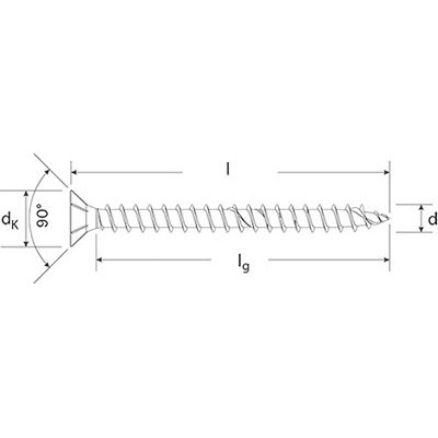 Produktbild von fischer - Spanplattenschraube Power-Fast, Senkkopf, Edelstahl R, VG, TX 5,0x30