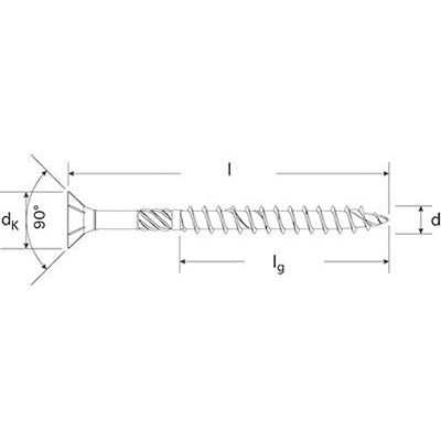 Produktbild von fischer - Spanplattenschraube Power-Fast, Senkkopf, Edelstahl A2, TG, PZ 5,0x45