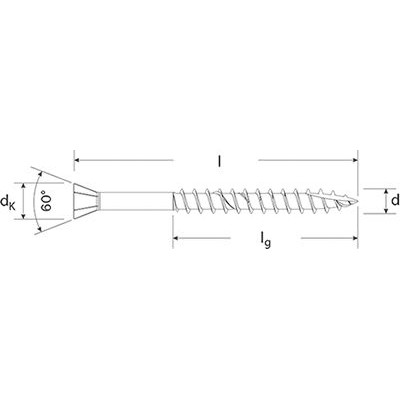 Produktbild von fischer - Dielenschraube, Senkkopf, gevz, TG, TX 3,5x35