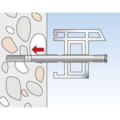 Produktbild von fischer - Fensterrahmendübel mit Senkkopfschraube F 10 S 165