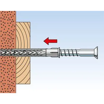 Produktbild von fischer - Langschaftdübel SXRL T, galv. verzinkt 10 x 80 T B NV