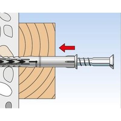 Produktbild von fischer - Langschaftdübel SXR T, galv. verzinkt 10x80 T