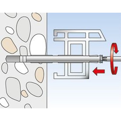 Produktbild von fischer - Fensterrahmendübel mit Senkkopfschraube F 10 S 165